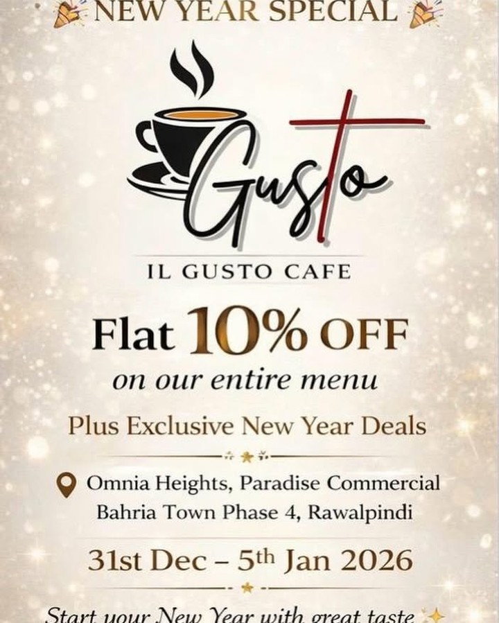 GUSTO 10% OFF