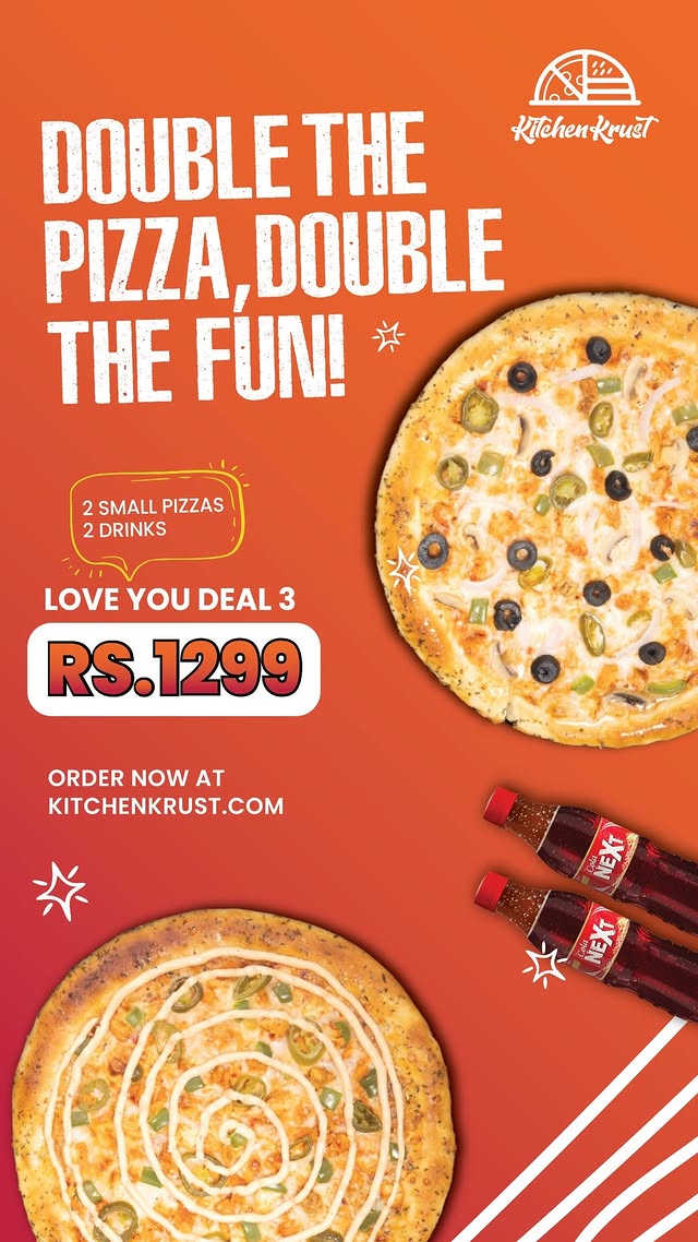 Double The Pizza , Double The Fun