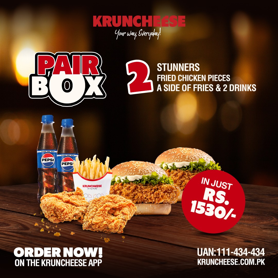 Pair Box at Kruncheese in Islamabad , Rawalpindi