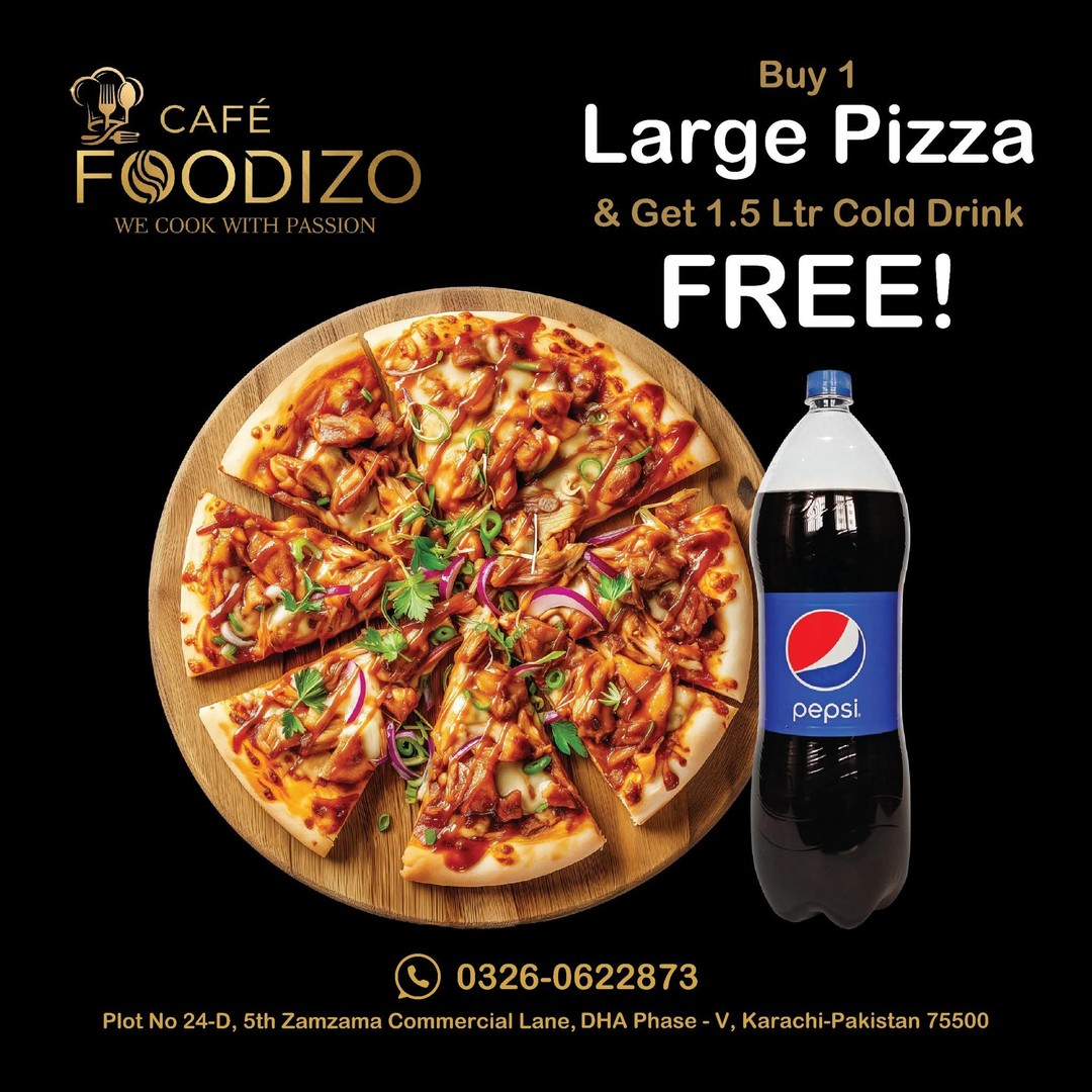 Buy a Pizza & Get a Drink