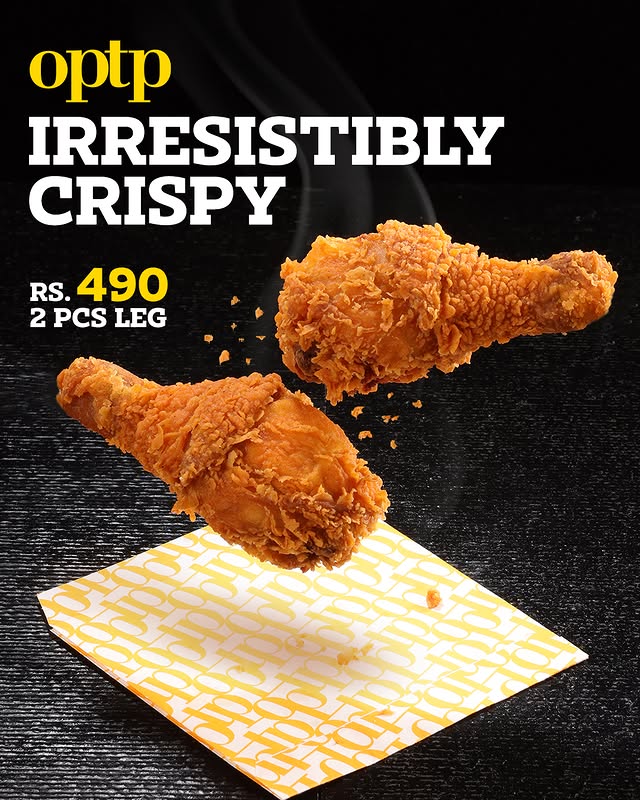 OPTP Irresistibly Crisp Chicken Deal – 2 Pcs Crispy Leg Pieces for Rs. 490