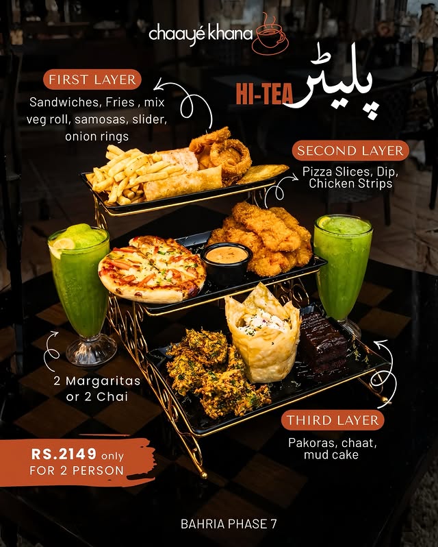 Hi-Tea Platter Deal – Perfect Hi-Tea for 2 Persons at Rs. 2,199