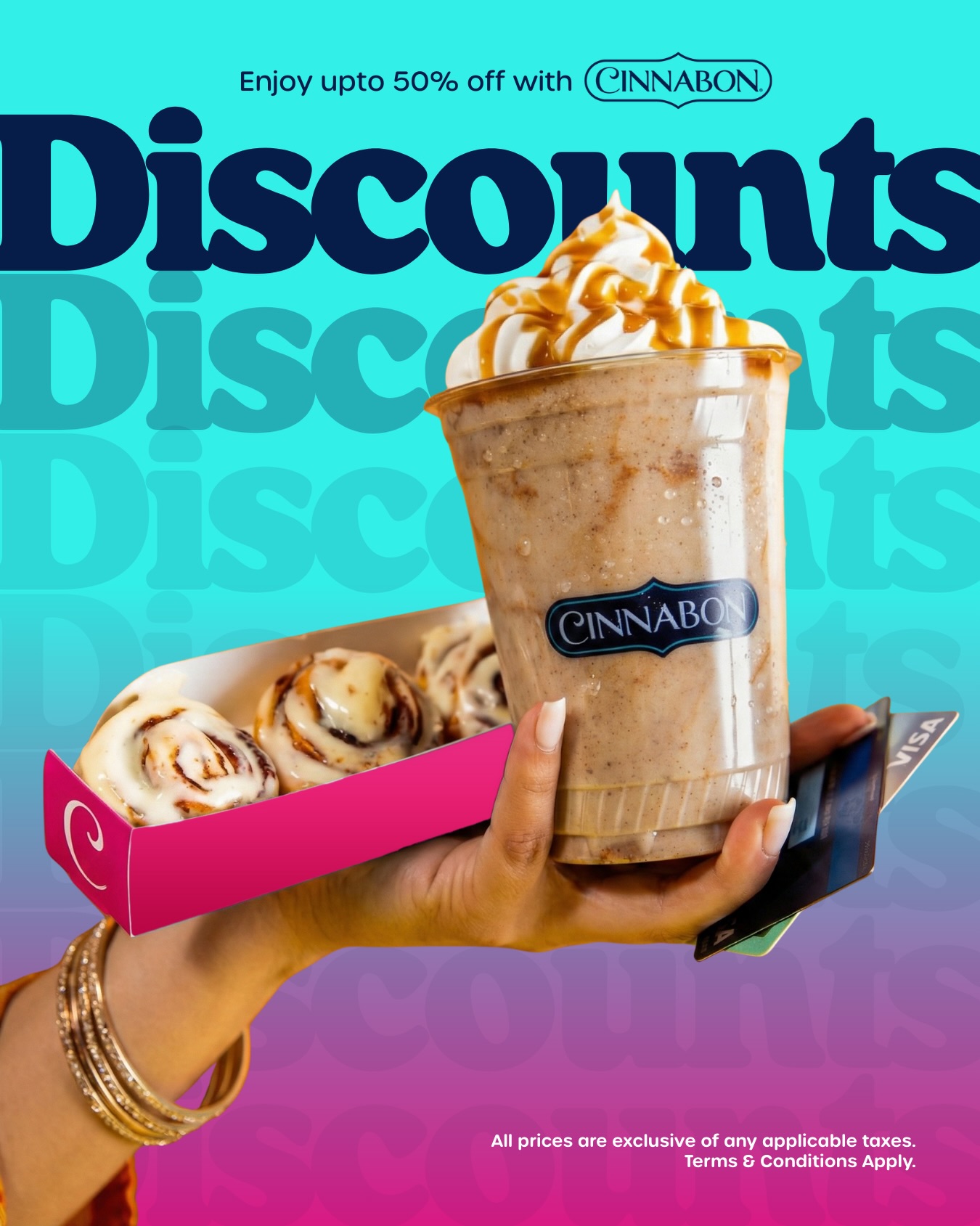 Up to 50% OFF on Cinnabon Rolls with Select Bank Cards & Apps 🍩💳