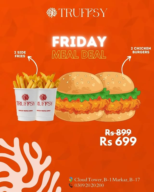 Friday Done Right – 2 Chicken Burgers + 2 Fries for Rs. 699 🍔🍟