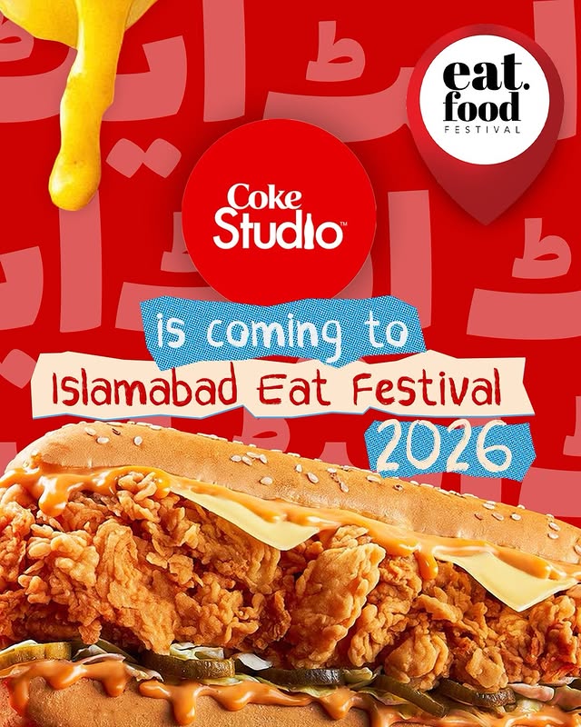 Coke Studio x Islamabad Eat Live Festival at F-9 Park – Feb 6–8, 2026 🎶🔥