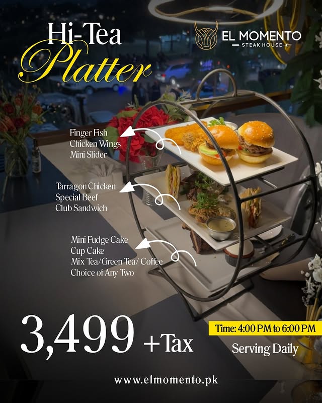 Hi-Tea Platter at El Momento F-6 – Perfect Evening Catch-Up 🍰☕