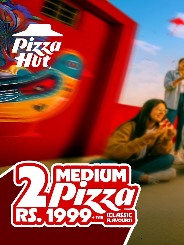 Basant Special Pizza Deal by Pizza Hut Pakistan | 2 Medium Pizzas for Rs. 1999 🪁🍕