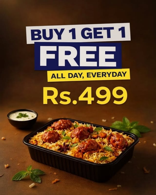 Buy 1 Get 1 Chicken Rice Deal at Rocker’s | Traditional Taste for Rs. 499 🍗🍚🔥